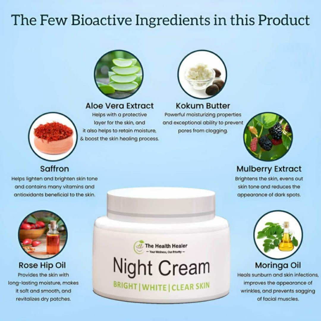 Whitening Night Cream for Pakistani Skin - Image 2