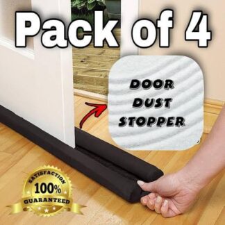 Premium Quality Door Dust Stopper Pack of 4 Black
