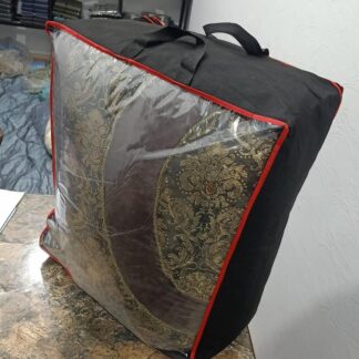 Premium Storage Bag Black Red 12kg Durable Non-Woven