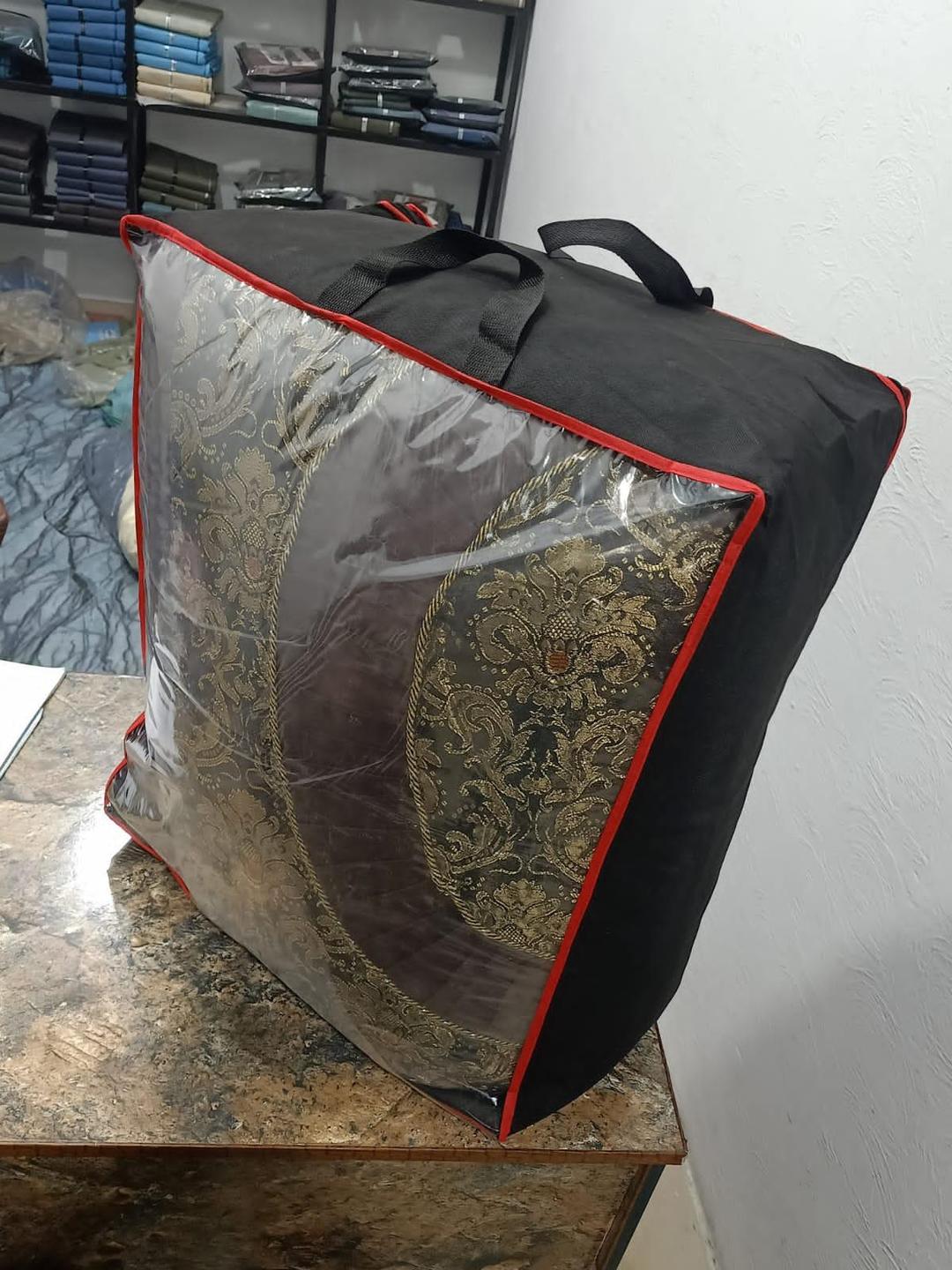 Premium Storage Bag Black Red 12kg Durable Non-Woven