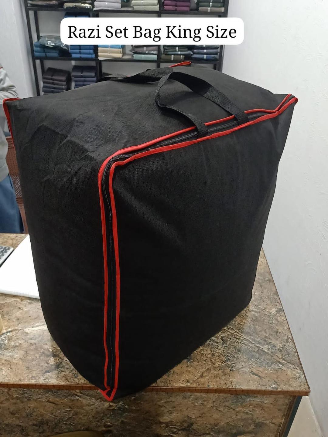 Premium Storage Bag Black Red 12kg Durable Non-Woven - Image 3