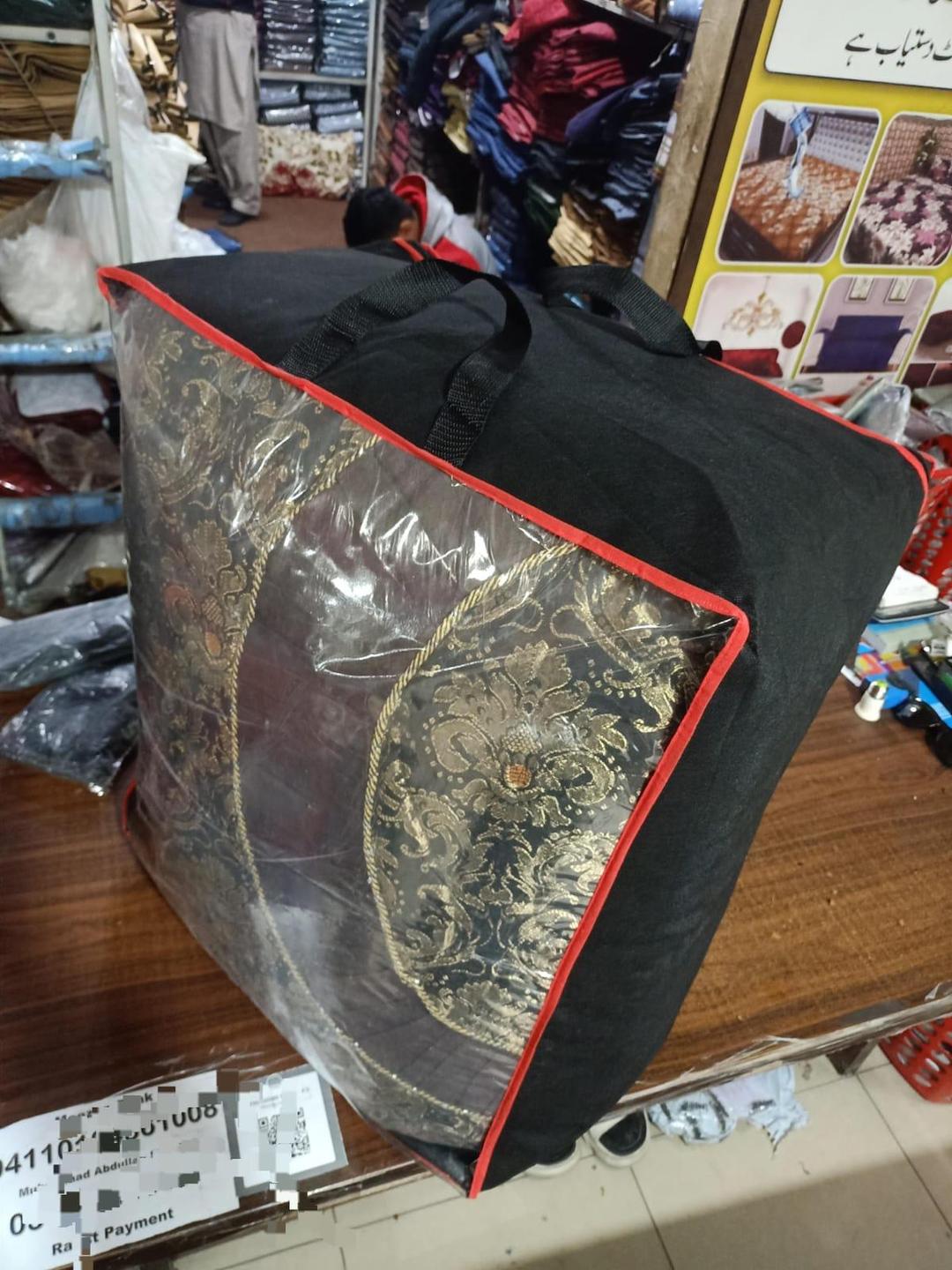 Premium Storage Bag Black Red 12kg Durable Non-Woven - Image 4