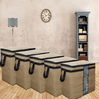 Stylish Storage Bags Brown Non-Woven 19x19x11