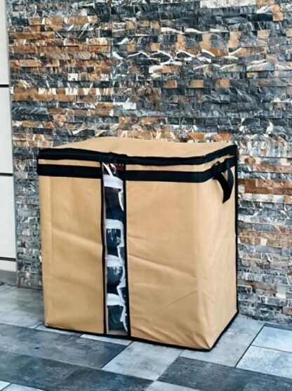 Stylish Storage Bags Brown Non-Woven 19x19x11