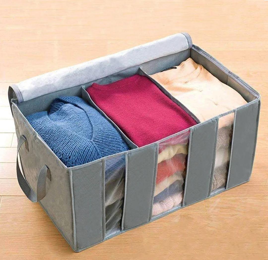Grey Non-Woven Storage Bag for Home & Travel