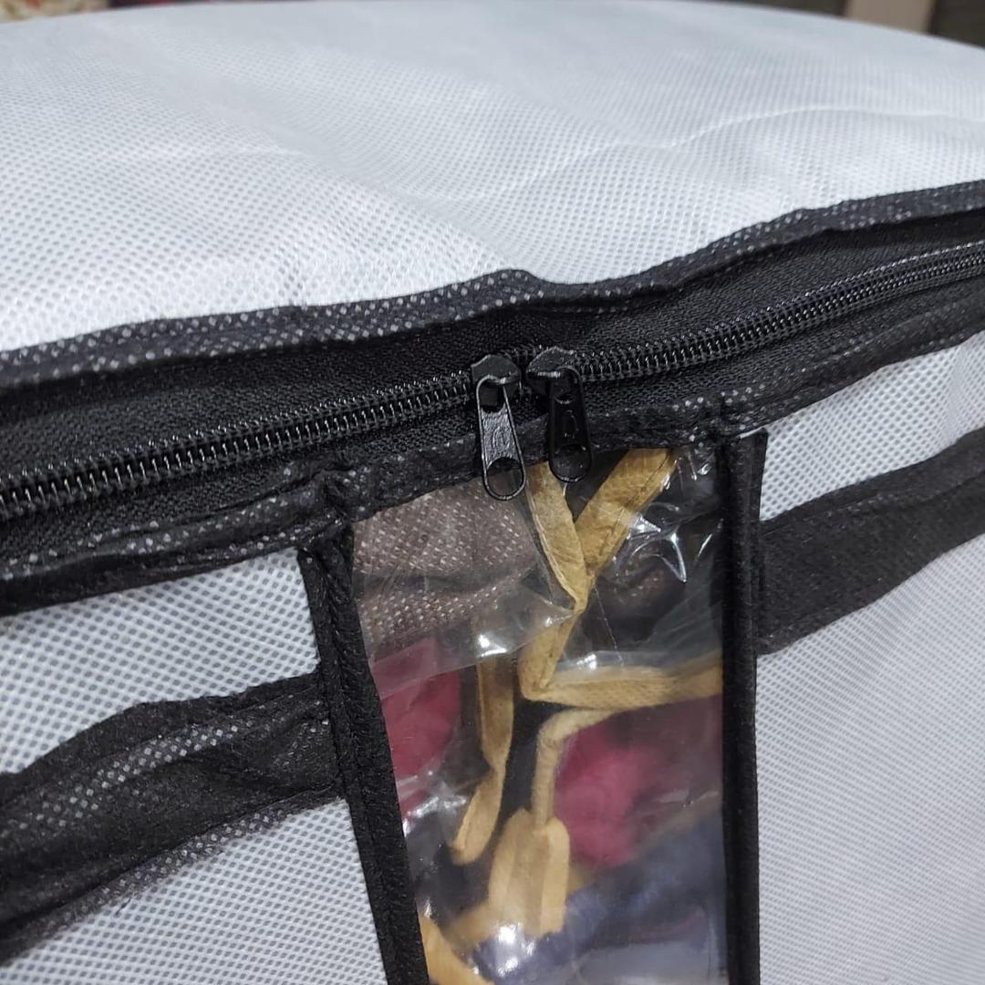 Grey Non-Woven Storage Bag for Home & Travel - Image 5