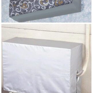 2-Piece AC Cover Set Waterproof Dustproof Gray White Gold