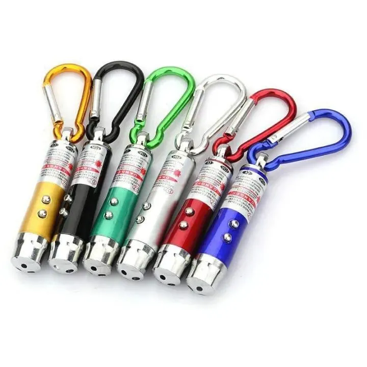 3 in 1 LED Laser Pen Multicolor Keychain - Image 7