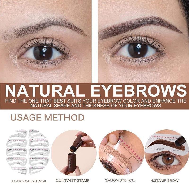 Matte Waterproof Brow Stamp Kit for Home Use - Image 2