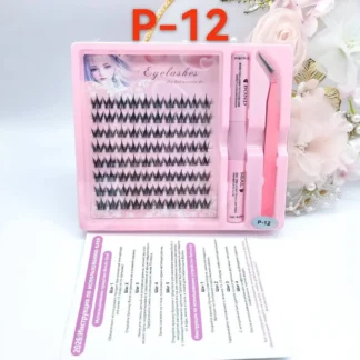 3 In 1 Permanent 3D Eyelash Extension Set, Thick