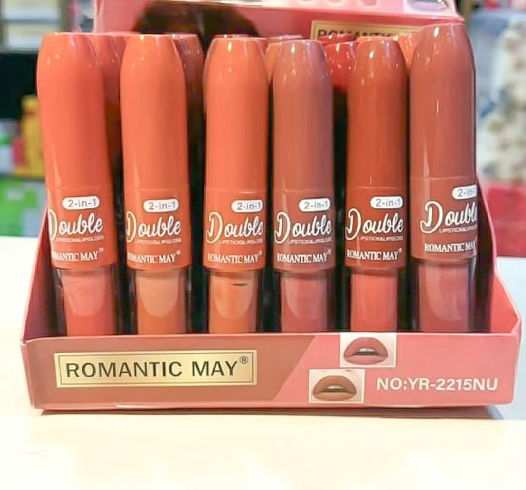 Ruby Red Matte Lipstick & Gloss Set - Image 2