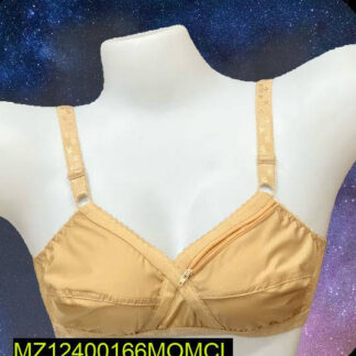 Beige Cotton Pocket Bra for Daily Wear
