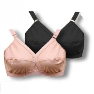 Premium Cotton Bra Set Black Steel Hooks Daily Wear