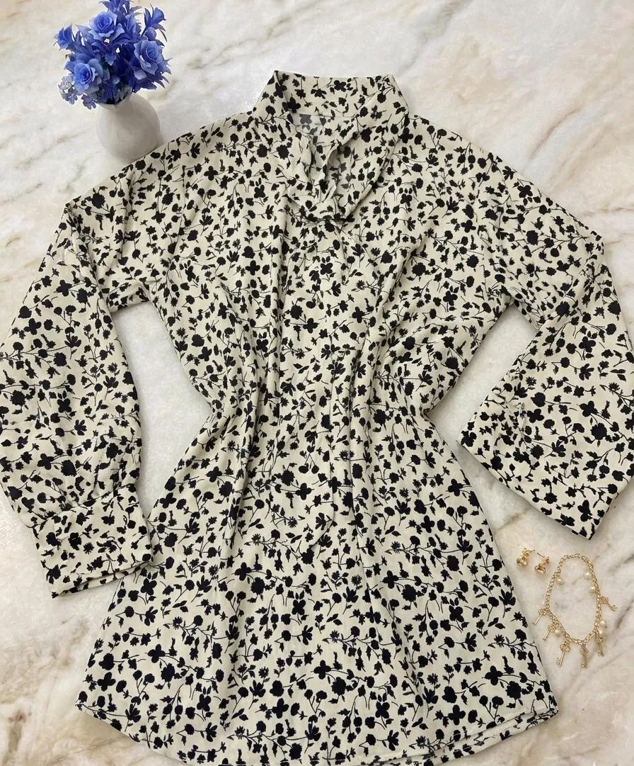Chiffon Printed Top - Stylish Women's Stitched Wear 1 Pc - Image 3