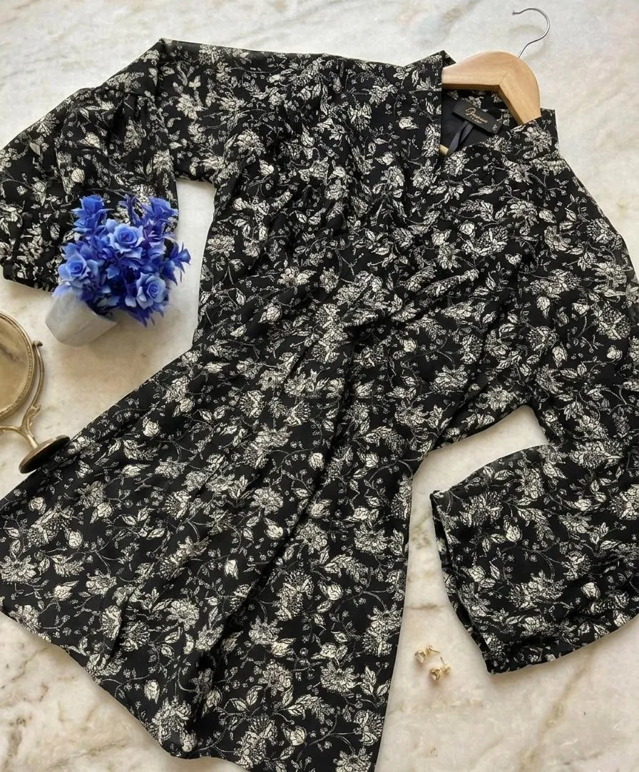 Chiffon Printed Top - Stylish Women's Stitched Wear 1 Pc - Image 8