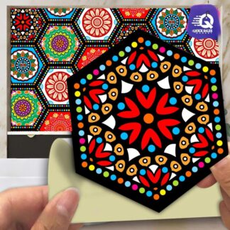Modern 3D Quartz Wall Stickers 5x4.5" Multicolor