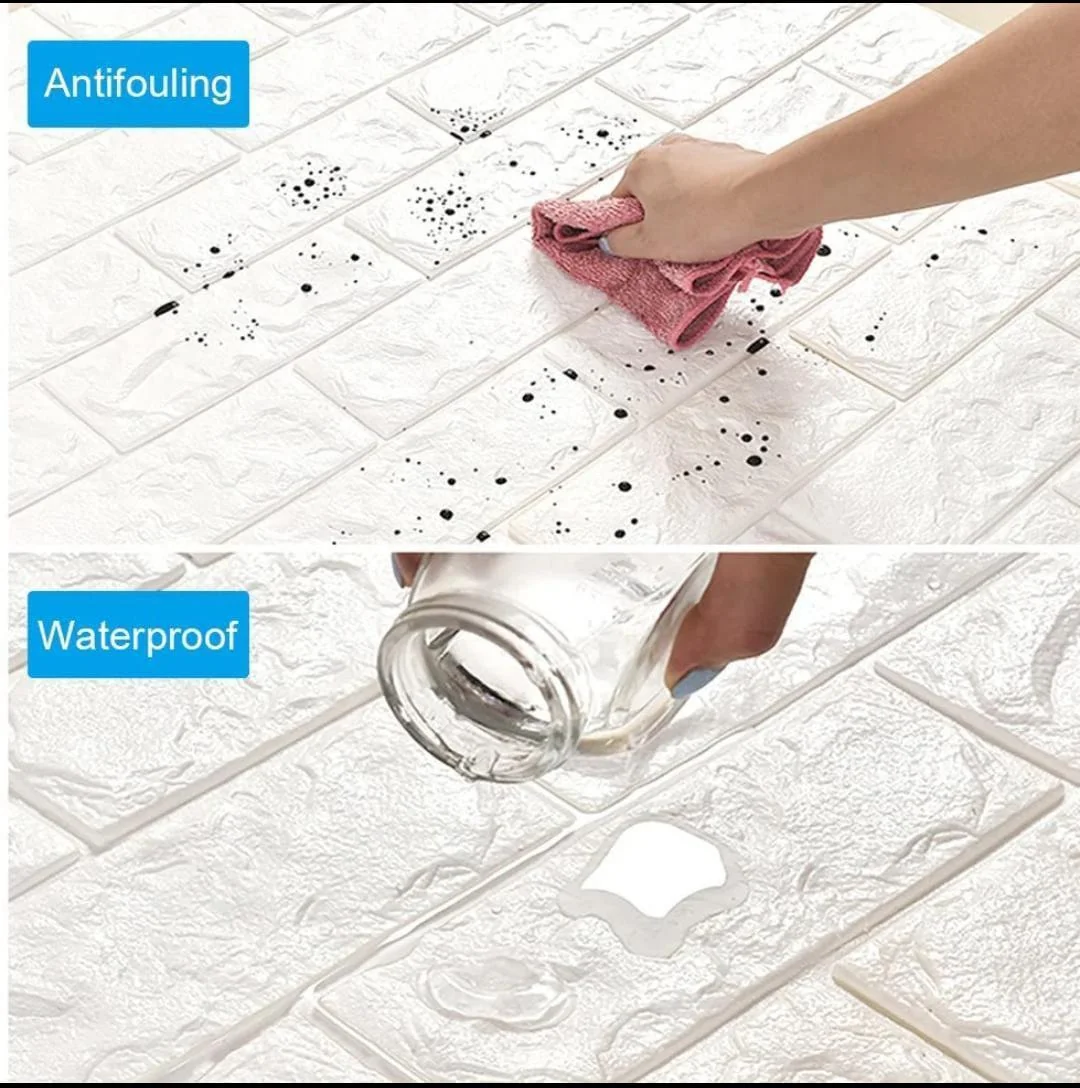 Modern Design Quartz Wall Tile Sticker - 3 Pcs Self-Adhesive, Waterproof Decor - Image 5