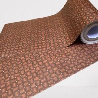 Brown Woven Texture Wall Sticker 48x16 Vinyl