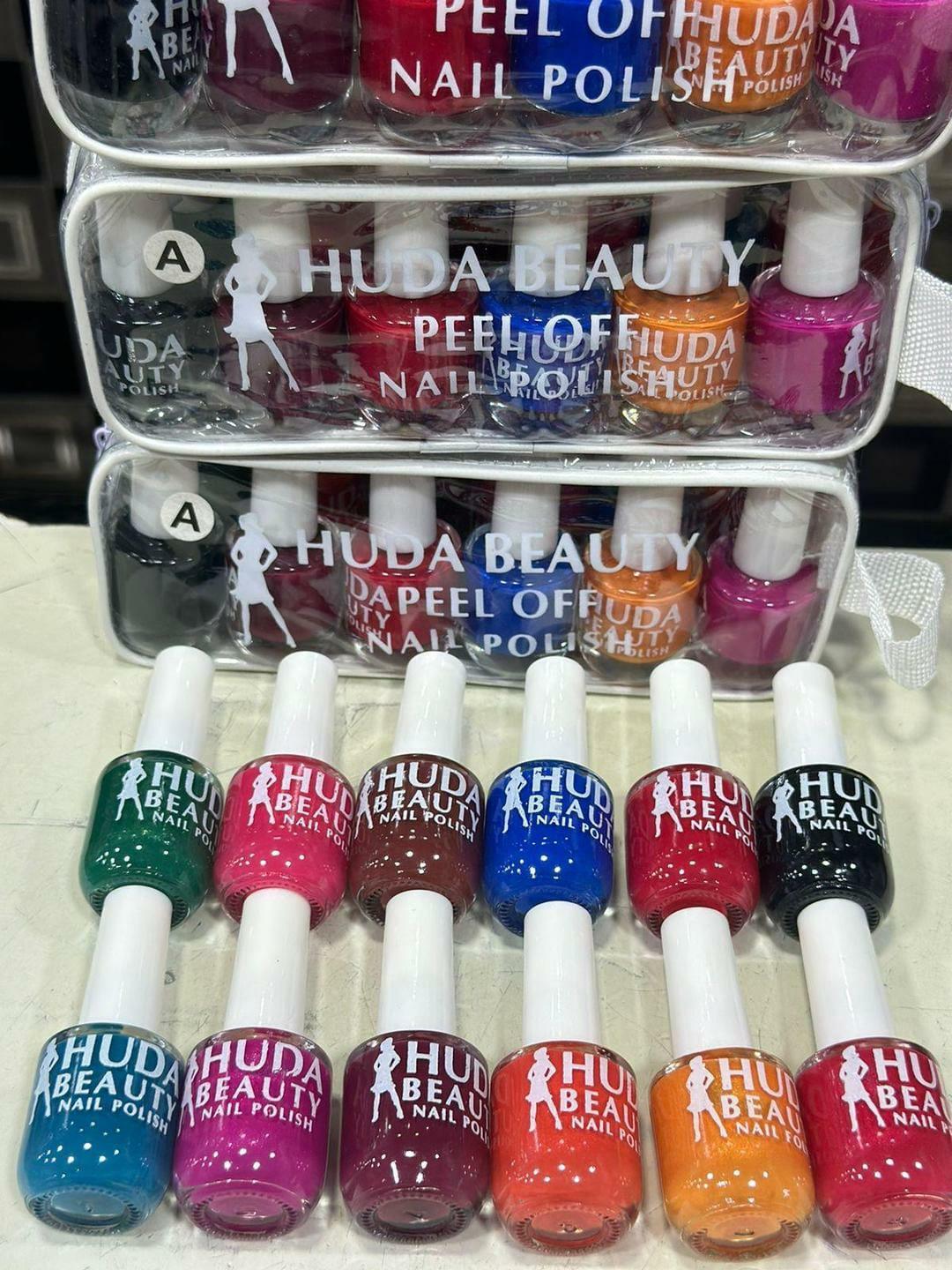 Multicolor Peel Off Nail Polish 12 Pcs Quick Drying