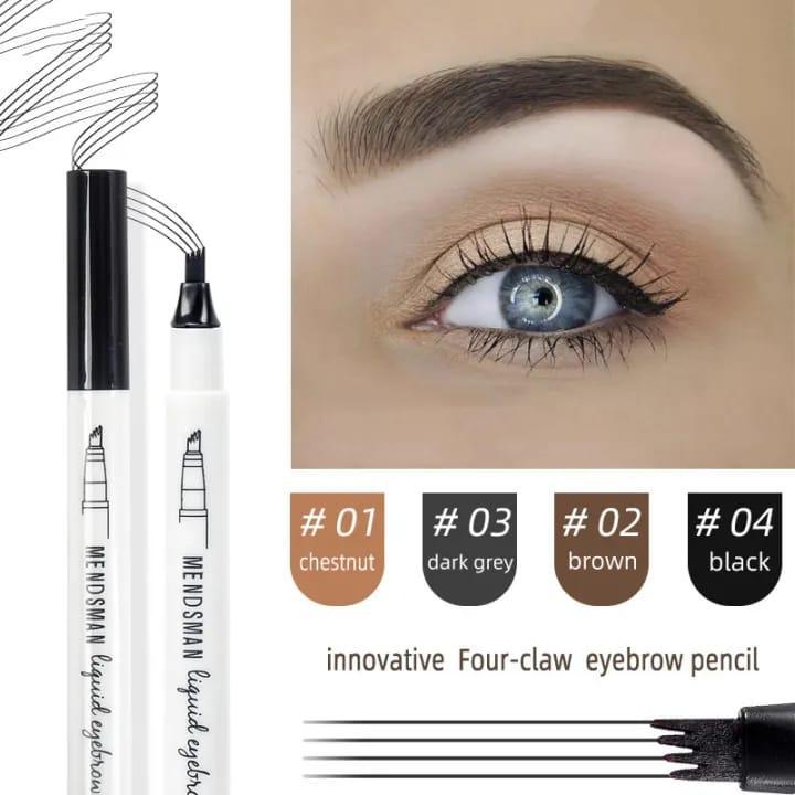 Waterproof Eyebrow Pencil Four Claw Shades