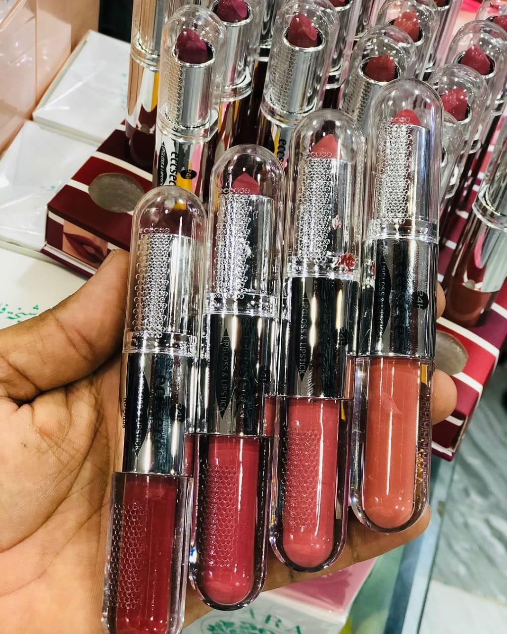 High Pigmented Matte Lip Gloss 2-in-1 Cherry Nude - Image 2