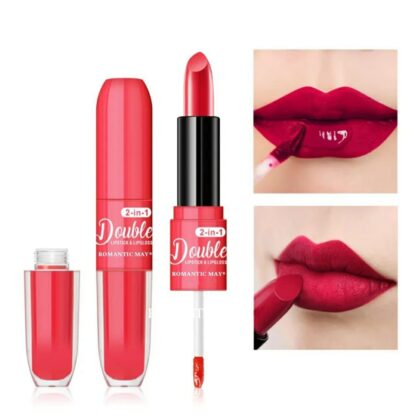 2-in-1 Velvet Glossy Lipstick