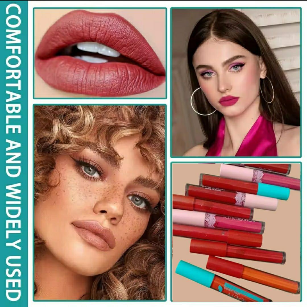 Matte Lip Gloss Long Lasting No Dry Flaking