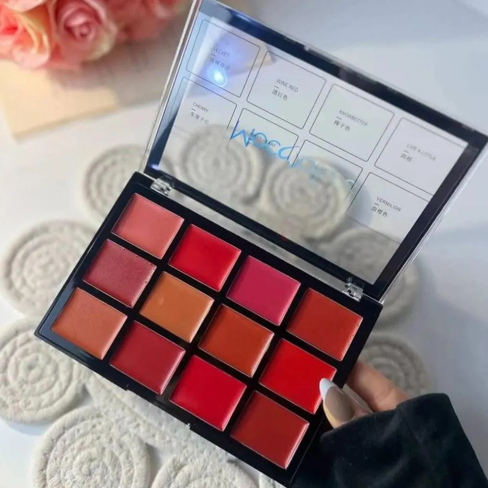 Mocallure 12 Color Lip Cream Palette Set Matte Finish
