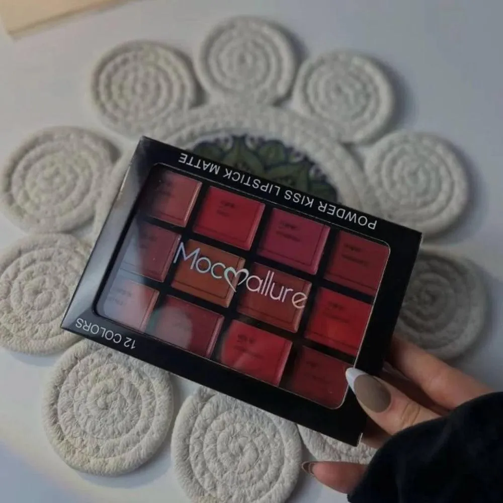 Mocallure 12 Color Lip Cream Palette Set Matte Finish - Image 3