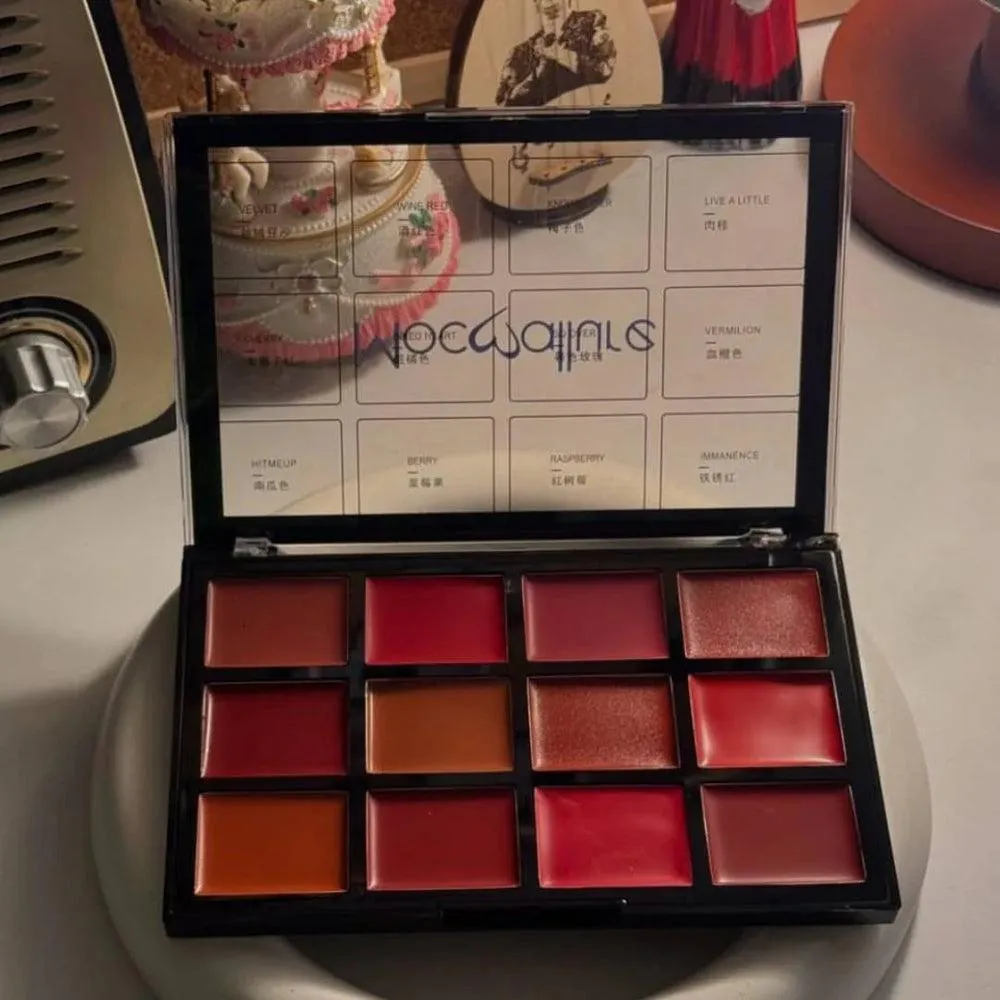 Mocallure 12 Color Lip Cream Palette Set Matte Finish - Image 4