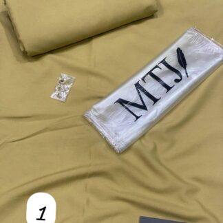 Men's Beige Wash & Wear Unstitched Suit All Season