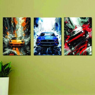 3-Piece Abstract Art Wall Frames Set for Home Decor