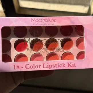 18-Color Matte Lipstick Kit for Pakistani Bridesmaids & Office Pros