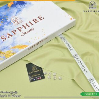 Men's Green Wash N Wear Unstitched Suit Sapphire Studio