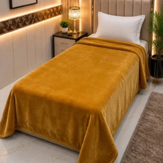 Cozy Fleece Plain Single Bed Blanket