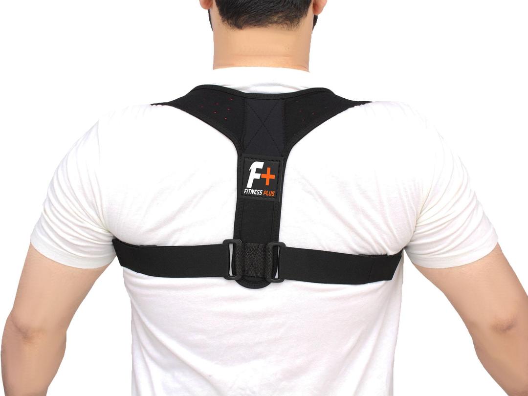 Black Nylon Posture Corrector Belt for Back Support - Image 2