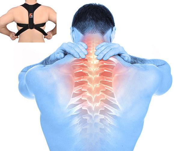 Black Nylon Posture Corrector Belt for Back Support - Image 8