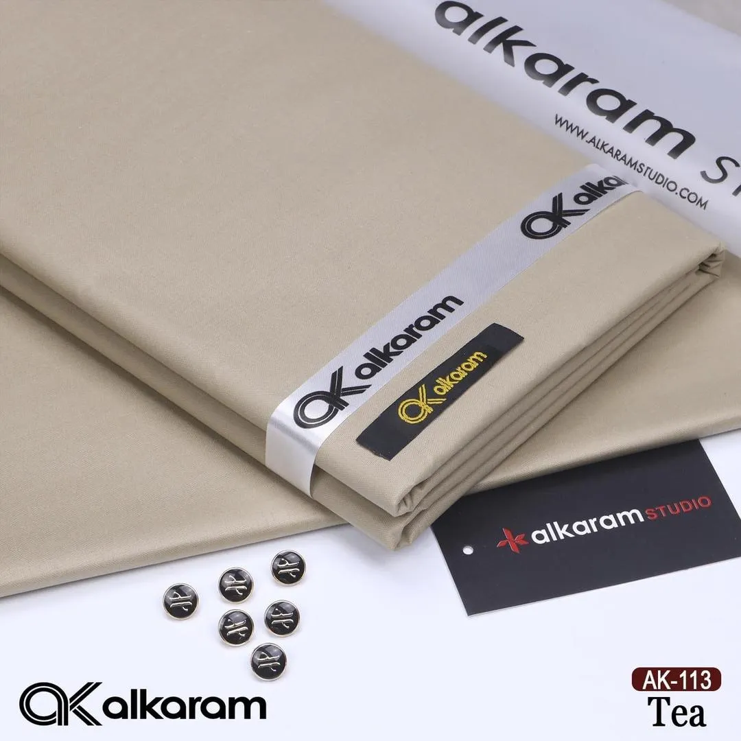 Unstitched Cotton Suit Beige Eid Ramadan Summer - Image 2