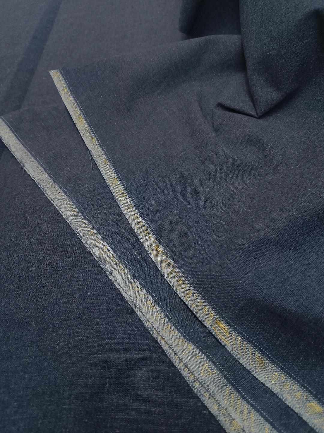 Men's Khaddar Plain Blue Suit Winter Wear - Image 2