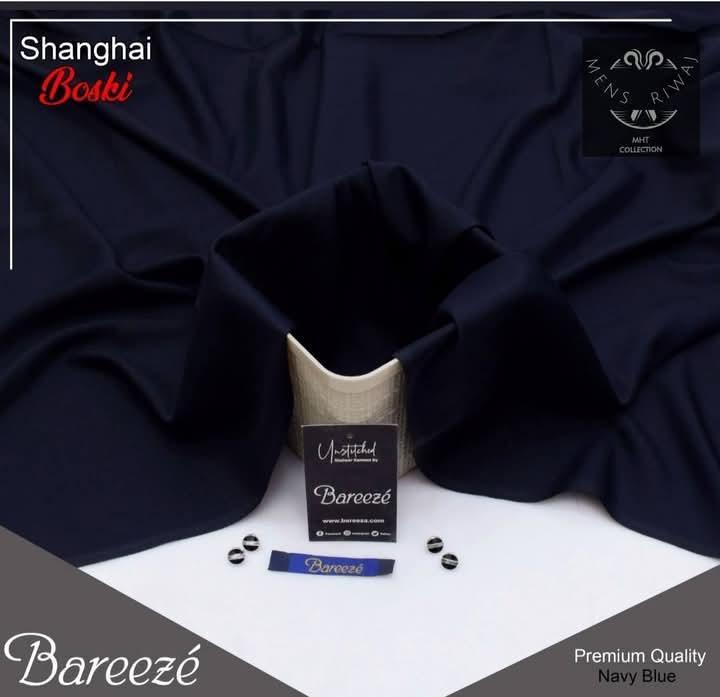 Men's Boski Plain Suit Navy Blue Summer Wear - Image 3