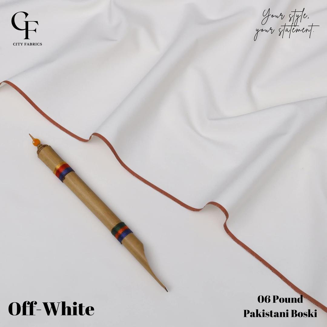 Premium Boski Suit Off-White Durable for Men