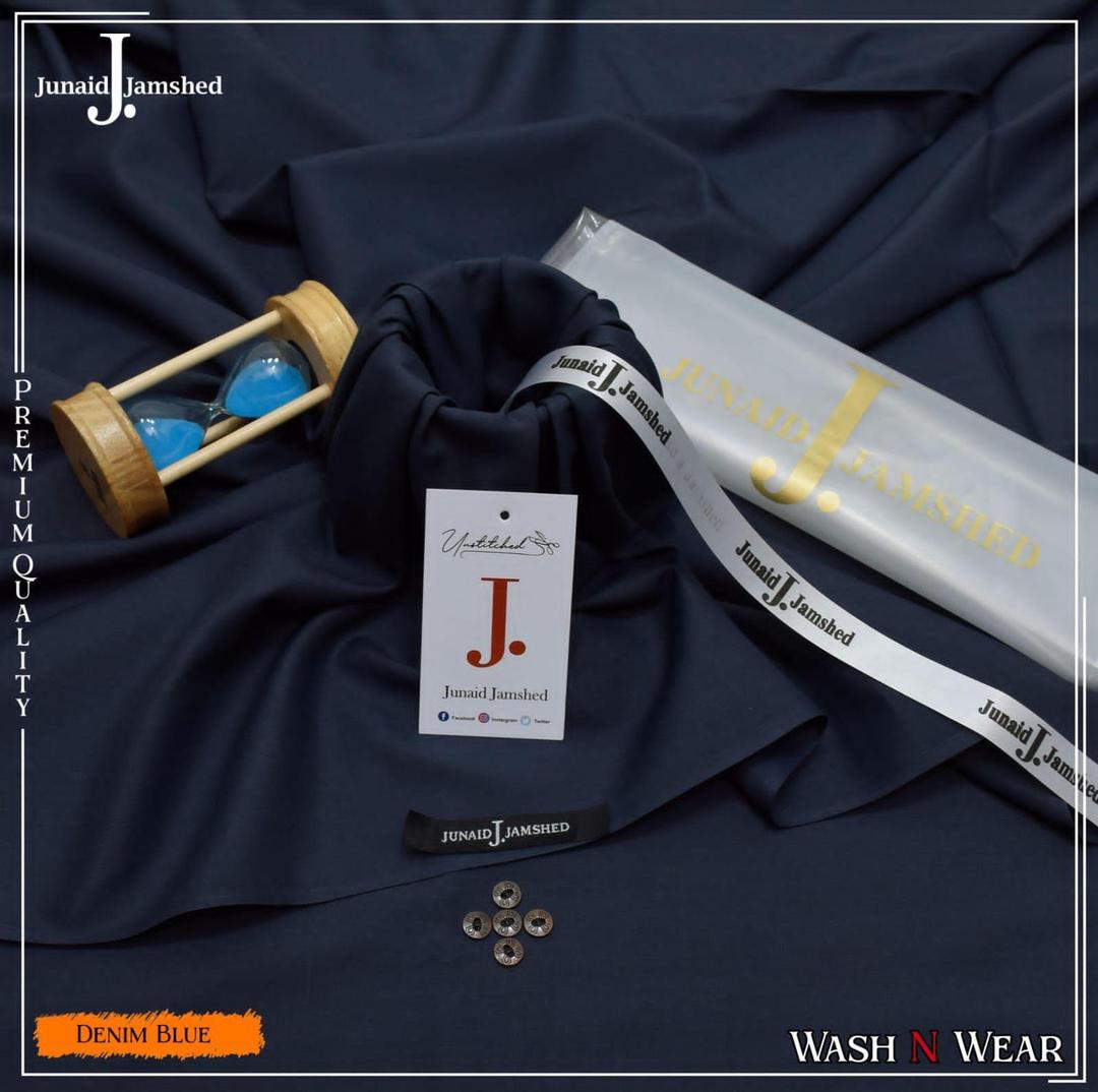 Premium Quality Wash & Wear Suit Denim Blue for Men