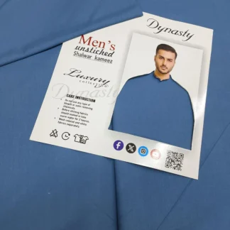 Men's Unstitched Suit Blue Wash & Wear Premium Quality