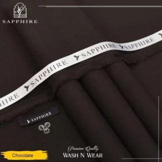 Men's Wash N Wear Chocolate Suit Chocolate