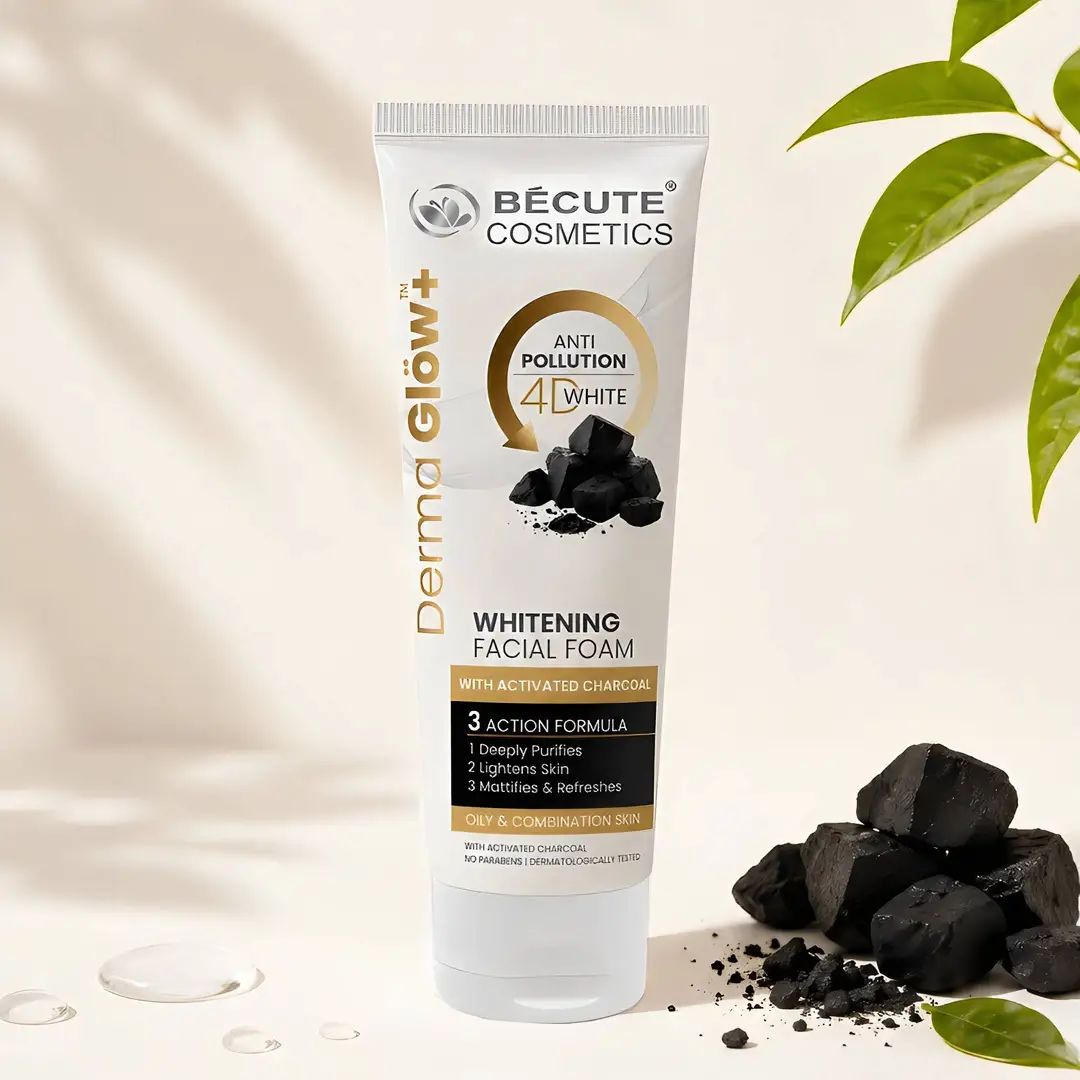Derma Glow Whitening Facial Foam With Activated Charcoal - Image 3