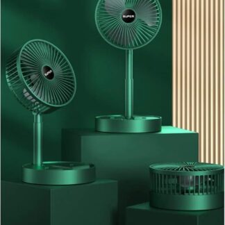 Rechargeable Green Fan for Home Office Travel