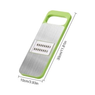 Green Grater for Kitchen, BPA-Free, Non-Slip Handle