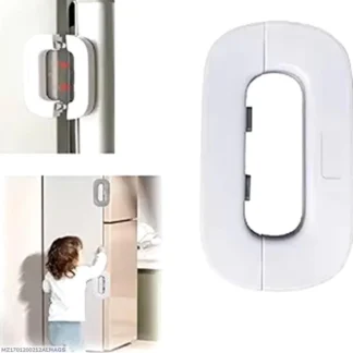 Compact Drawer Lock White ABS Plastic No Tools