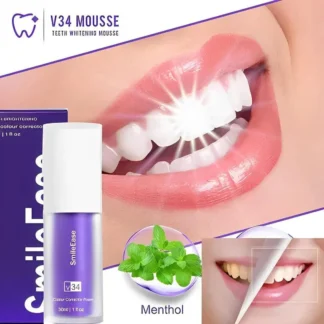 V34 Teeth Whitening Mousse 30ml Purple Menthol