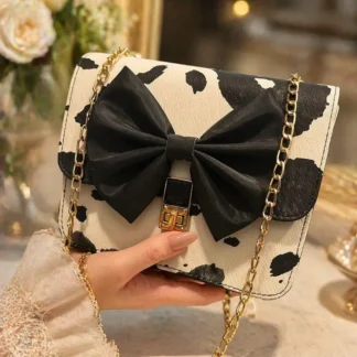Trendy Black Leather Crossbody Bag for Women